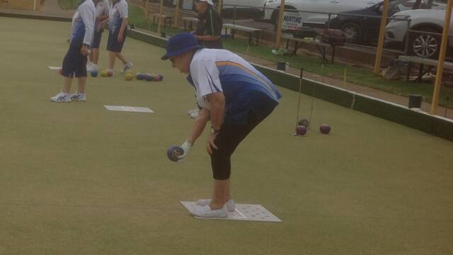 SEND IT DOWN: Shirley Tyack prepares to bowl at the L&D. Photo: Supplied
