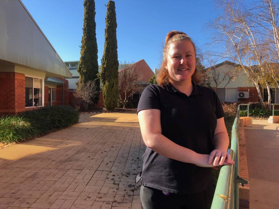 SETTLING IN: Leeton's Erica Preston started working as an assistant in nursing at Carramar this week. Photo: Talia Pattison