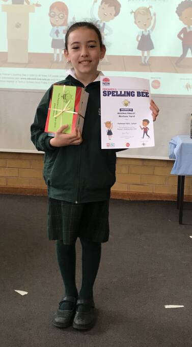 NO EASY FEAT: Montana Nardi was crowned the stage two premier's spelling bee competition winner at the Riverina finals held in Griffith recently. 