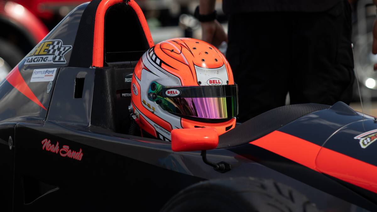 BACK ON TRACK: Leeton's Noah Sands recently competed in round one of the 2021 National Formula Ford Championships in Sydney. Photo: Supplied