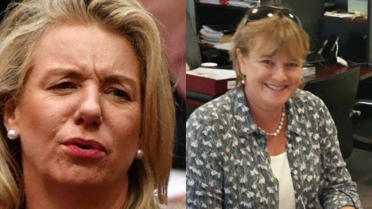 Embattled MP Bridget McKenzie (left) and Leeton Shire Council general manager Jackie Kruger. 