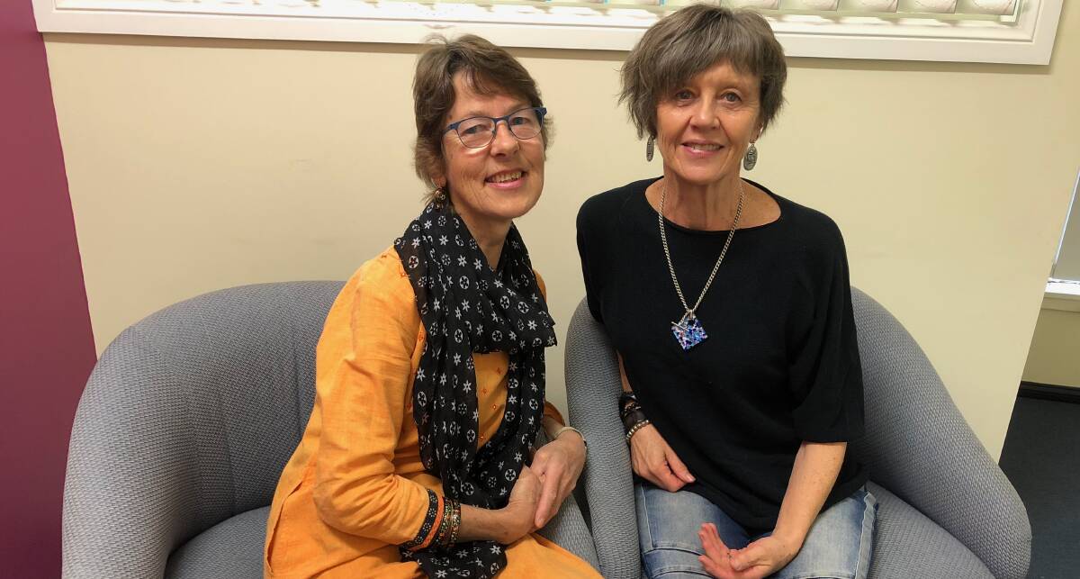 HELP: Group members Susie Rowe and Robyn Hutchinson are happy to help all migrants and refugees. Photo: Talia Pattison
