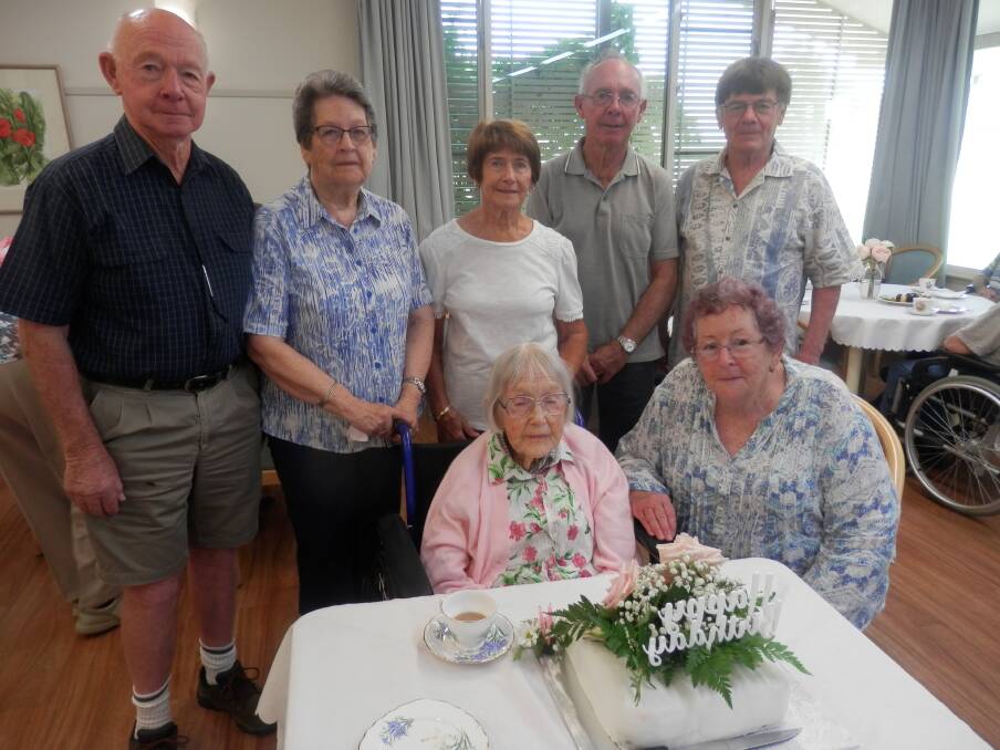 BIG BIRTHDAY: Nathalie Semmler recently marked her 103rd birthday with friends and family at the Leeton Masonic Village. 