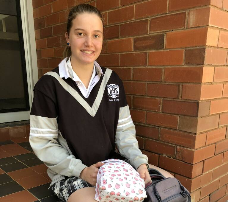 POLLIE POTENTIAL: Leeton High School student Maria Tynan will be experiencing life as a state politician next term. Photo: Talia Pattison 