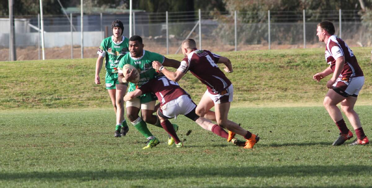 IN THE RACE: Leeton's Kelevi Ralulu and his side will be playing in Saturday's elimination final against Darlington Point-Coleambally. Photo: Talia Pattison