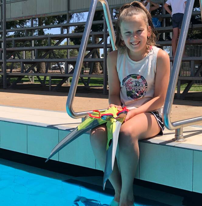 HEART OF GOLD: Leeton's Charlotte Mallamace is putting her love of swimming to the test by taking part in the Starlight Super Swim. Photo: Talia Pattison