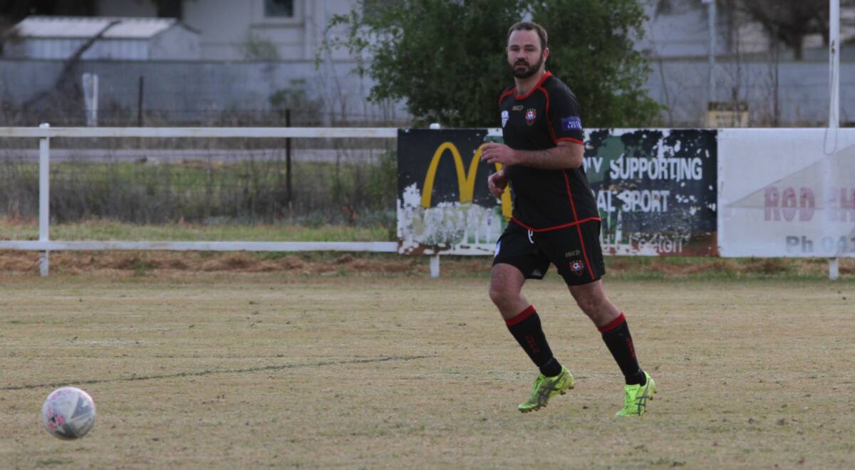 GAME TIME: Alexander Dean and Leeton United return to their home ground this weekend after a long stint away. Photo: Talia Pattison 