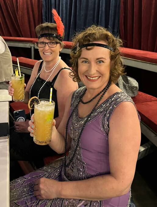 CHEERS: Theresa Watts (back) and Chris DePaoli enjoy their tasty beverage at the cocktail-making workshop as part of the festival. Photo: Talia Pattison