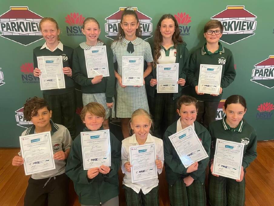Parkview Public School students have been completing the subjects of the future, which will help them in their future endeavours. Picture supplied 