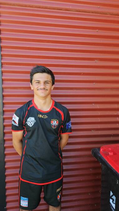 Samuel Bruzzese made his first grade debut for Leeton United on March 2. Picture supplied