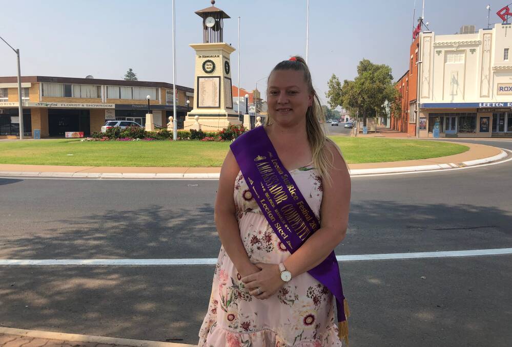 IN THE MIX: Leeton SunRice Festival Ambassador Quest entrant Belinda Mahalm is raising money for the Leeton RSL Sub-branch after selecting it as her chosen charity. Photo: Talia Pattison