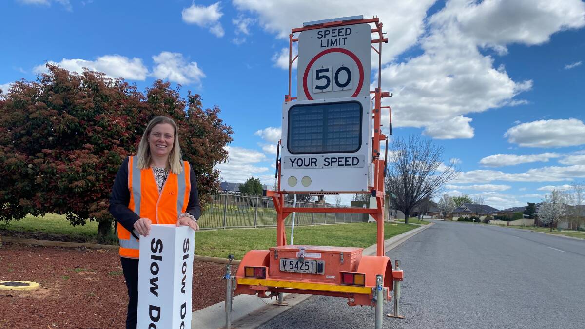 TAKE IT EASY: Leeton Shire Council road safety officer Stephanie Puntoriero is hopeful motorists take note of the new campaign. Photo: Talia Pattison
