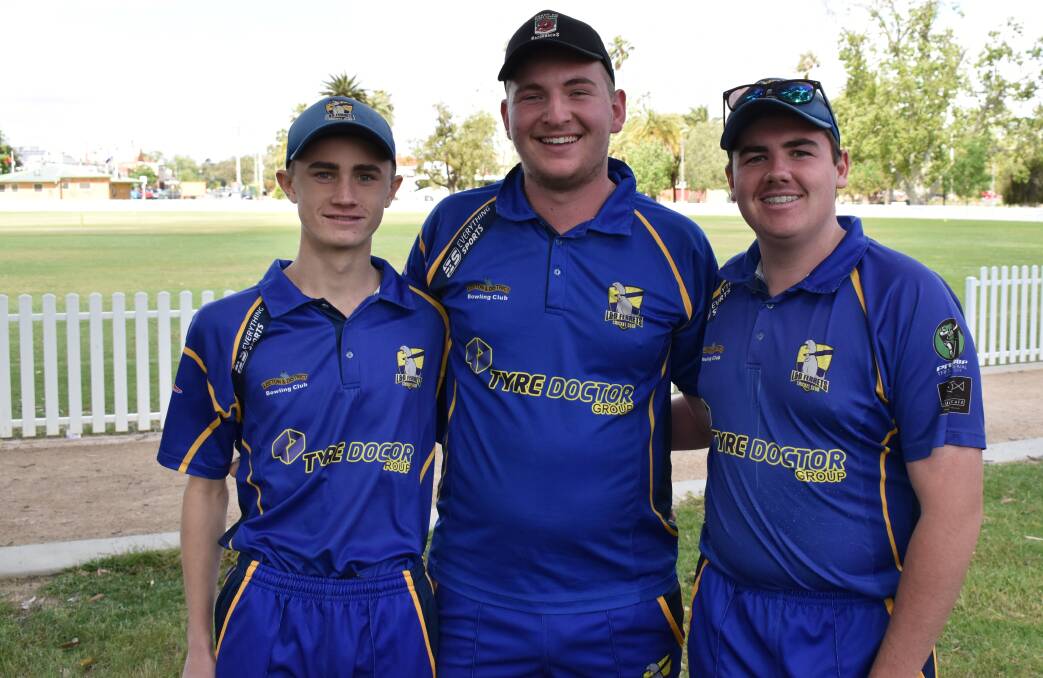 TEAM WORK: L&D's Mathew Axtill, Mclean Crompton and Dylan Browne have been enjoying the season so far. 