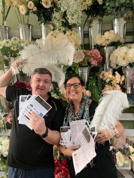 GATSBY THEME: Leeton Business Chamber president Wayne Bond and vice president Jodie Ryan are excited by the amount of nominations received for the awards. 