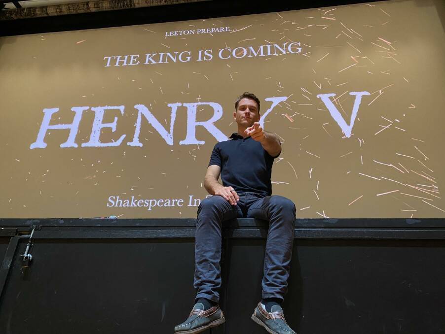 DO YOU HAVE WHAT IT TAKES: Leeton actor Jake Speer is hoping the auditions for Henry V will be popular. Photo: Katherine Herrmann