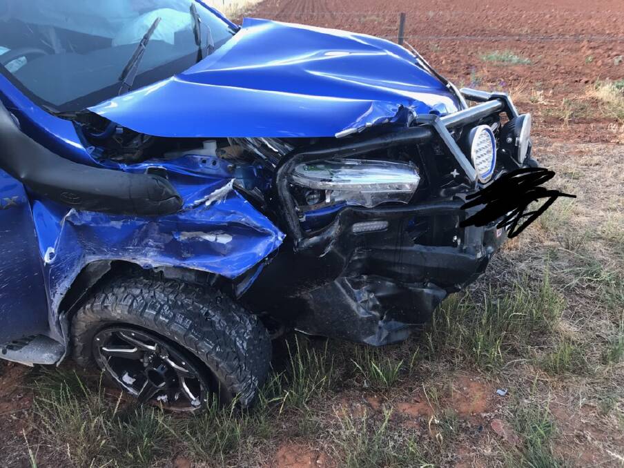 One of the vehicles involved in the accident. Photo: Leeton Volunteer Rescue Association