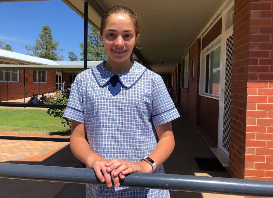 READY TO GO: St Francis College student Alayna Croucamp has been selected to attend the National Questacon Invention Convention in Canberra. Photo: Talia Pattison