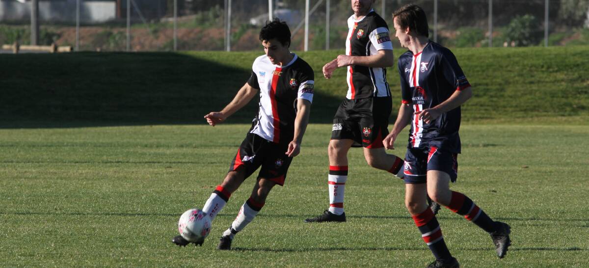 BACK HOME: Nick Trifogli (pictured) and Leeton United will return to their home turf this weekend to take on Hanwood. Photo: Talia Pattison