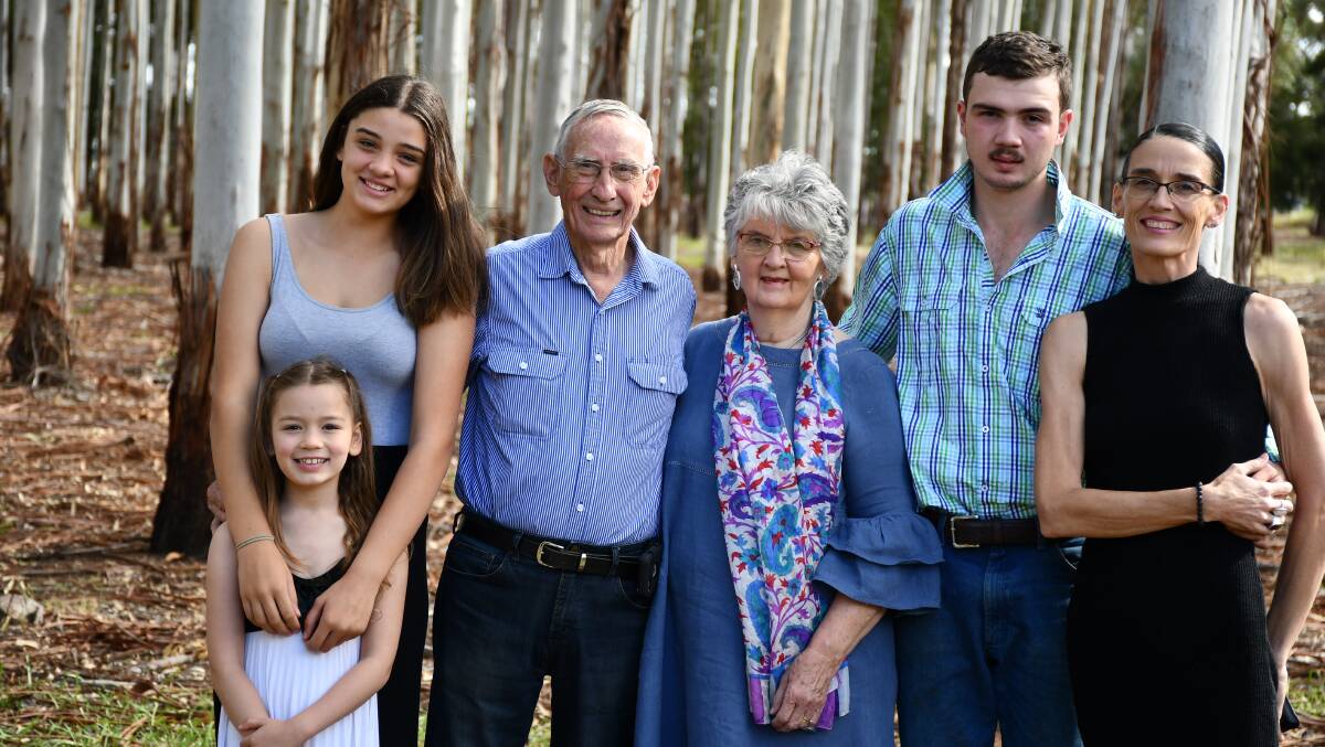 SPECIAL MOMENTS: Carmel Dawe (far right) with her parents and children. Photo: Chris Dawe