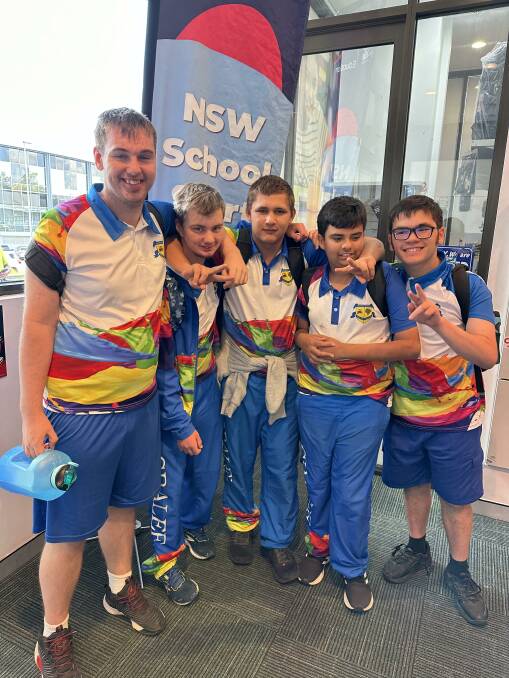 The Gralee School 10-pin bowling side at the state titles in Sydney. Pictures supplied
