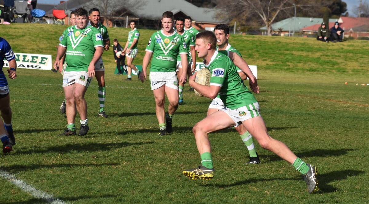 GAME READY: The Leeton Greens will host the Griffith Black and Whites in round one of the season on Sunday. Photo: Liam Warren