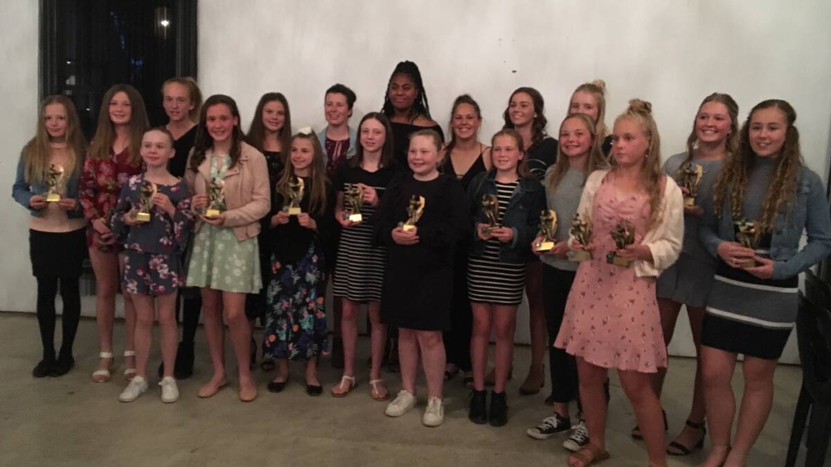 Award winners from the 2018 season at the recent presentation night. 