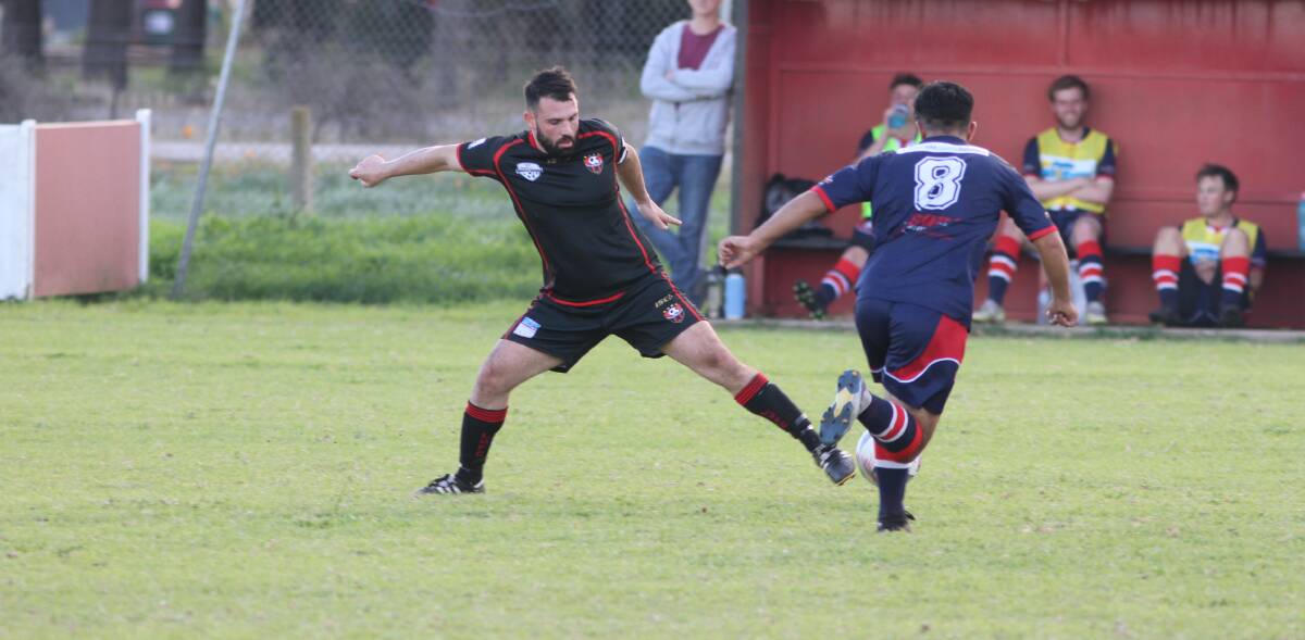 Leeton United first grade captain Joey Fondacaro is hoping his side can take out what would be a stunning grand final victory on Sunday afternoon against Hanwood. Picture by Talia Pattison