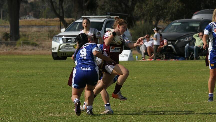 The Yanco-Wamoon Hawks struggled for stable ground against the Blueheelers in a fiery match at Yanco Sportsground.