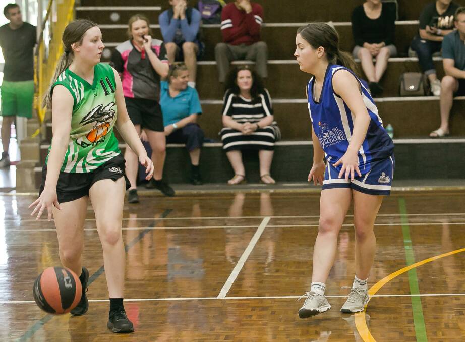 PLAYMAKER: Maddy Kennedy dictates the play against the Demons. PHOTO: Contributed
