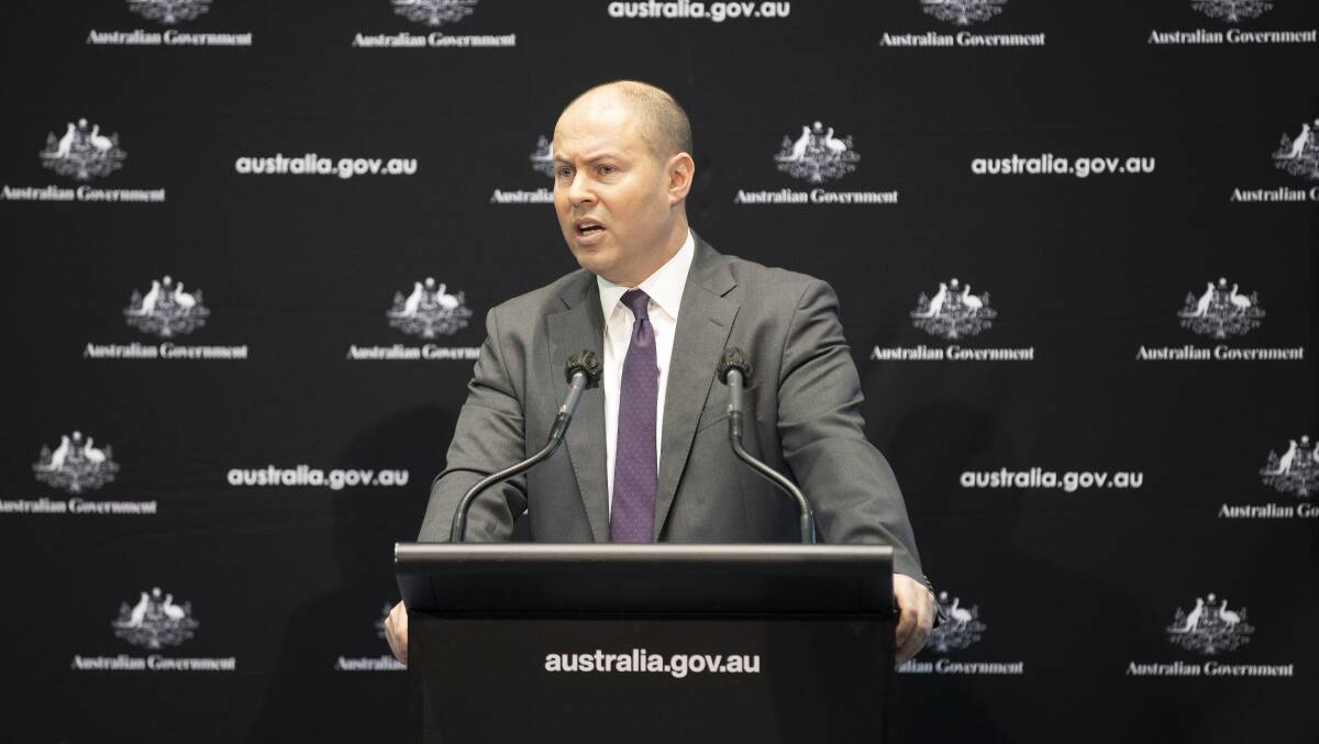 Treasurer Josh Frydenberg delivered the budget on Tuesday night. Picture: Sitthixay Ditthavong 