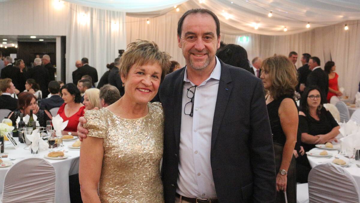FUNDING NEEDED: Member for Murray Helen Dalton with Professor Gills Guillemin at the 2019 MND Ball in Griffith. Photo: File.