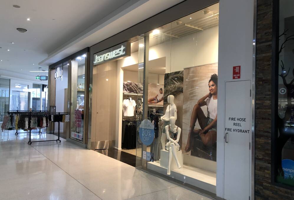 STAYING OPEN: The Griffith Jeanswest location has avoided closure as the company moves to restructure the business. IMAGE: Declan Rurenga