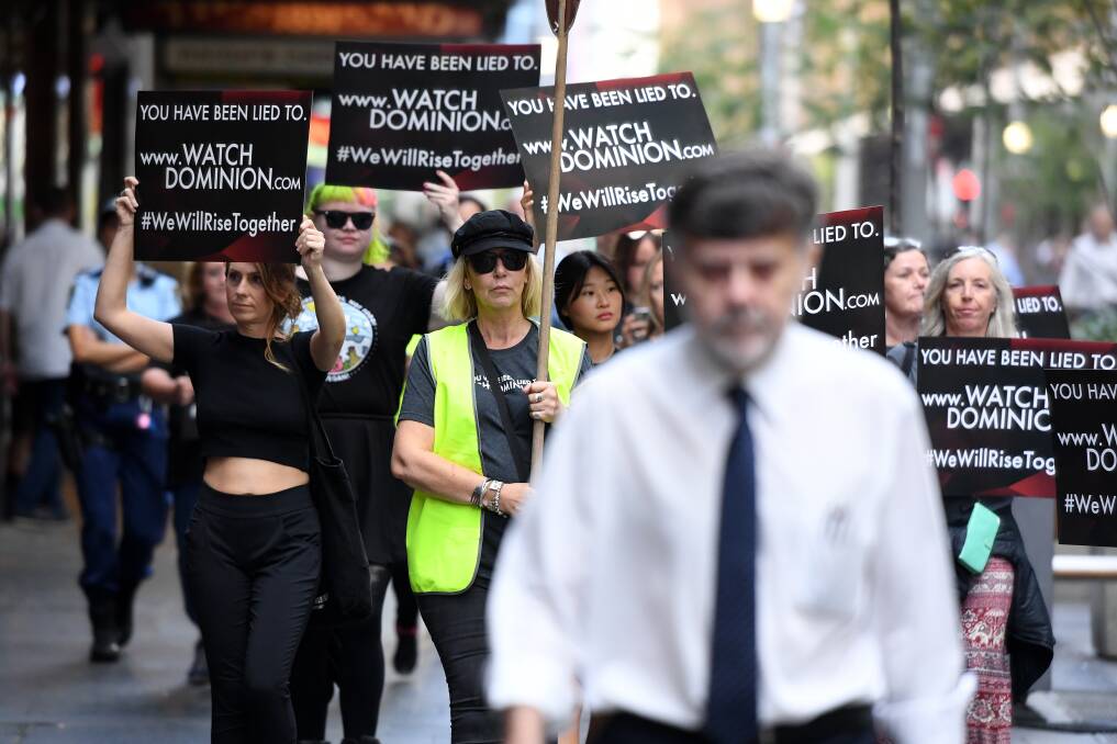 VOCAL: Animal rights protesters march through Sydney as part of national protests earlier this month. Picture: AAP Image/Joel Carrett