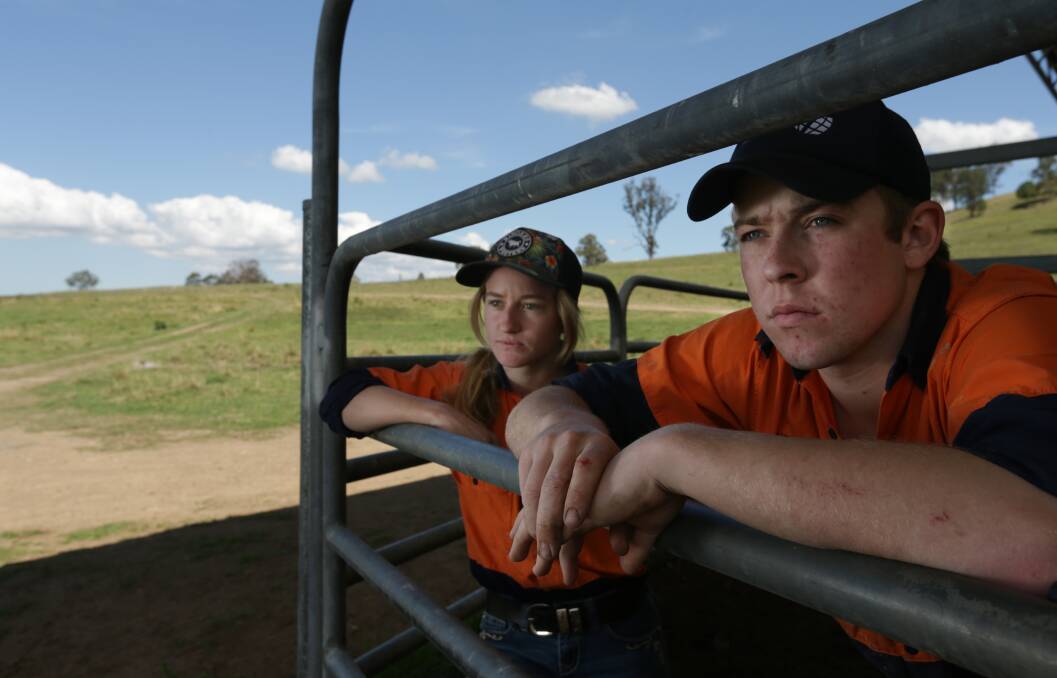 FUTURE: Catherine Mitchell and Luke Richards will put their ideas forward at the NSW Youth Summit on Living with Drought. Picture: Simone De Peak