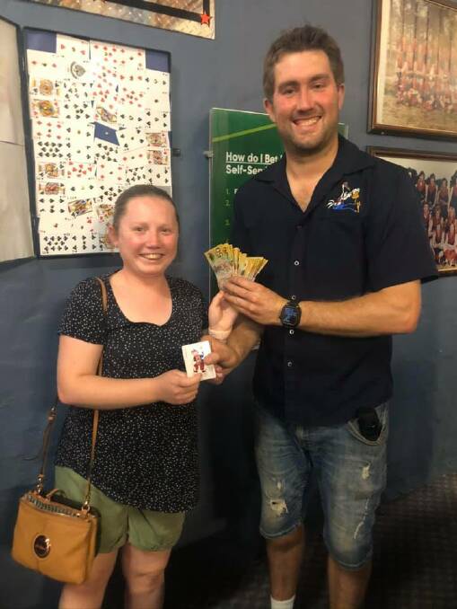 LOSS: Ella Painting, pictured at Coleambally's Brolga Hotel Motel with general manager Daniel Griffiths. Picture: Supplied