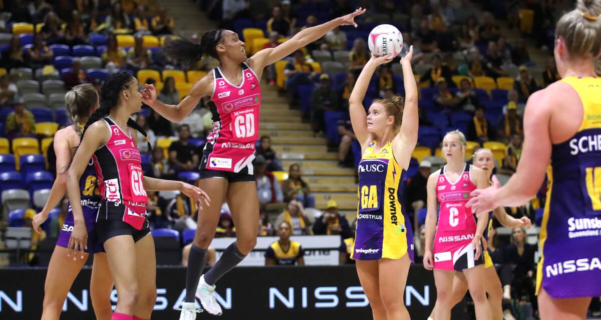 The Super Netball commission has decided to retain the divisive super shot next season. Picture: Getty Images