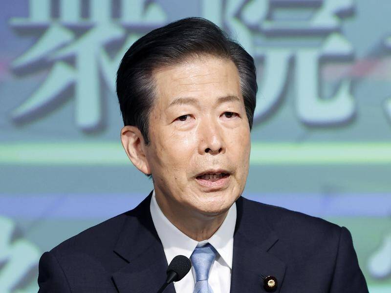 Natsuo Yamaguchi has cast doubt over the LDP's policy of doubling Japan's defence spending.