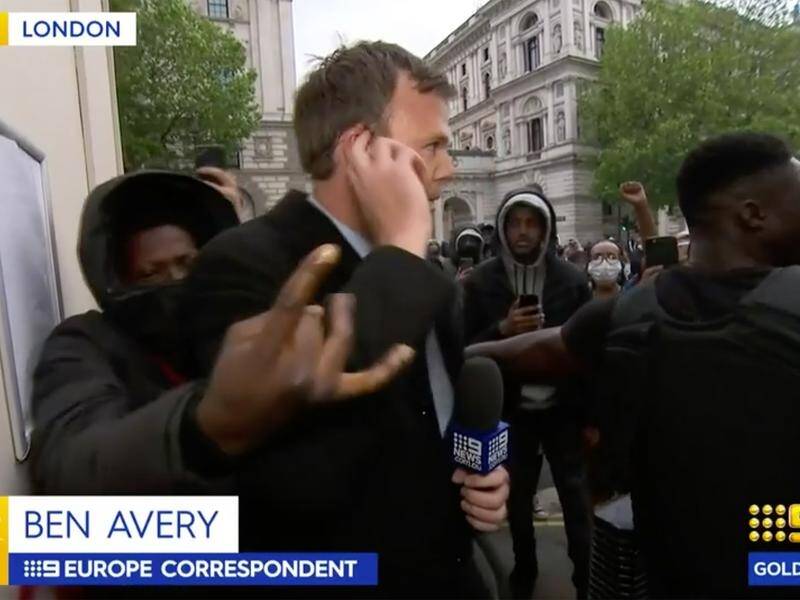Australian journalists have been attacked in London during coverage of Black Lives Matter protests.
