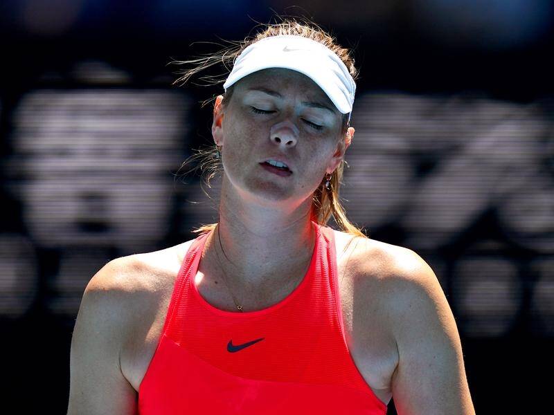 Maria Sharapova is projected to drop to No.366 in the world after a first round loss to Donna Vekic.