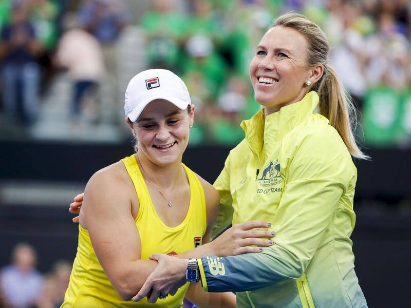 Ash Barty and captain Alicia Molik will lead Australia in their Fed Cup final in Perth in November.