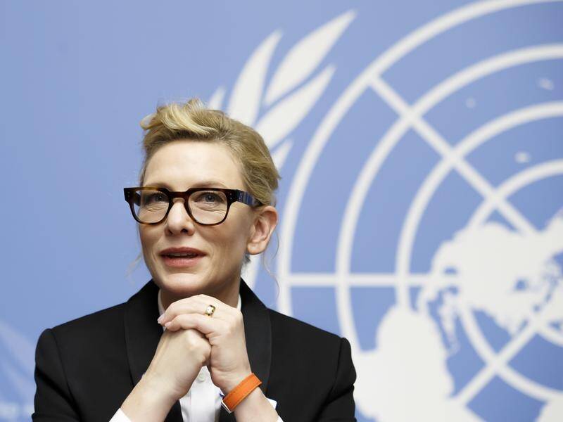 Australian actor and UNHCR goodwill ambassador Cate Blanchett.