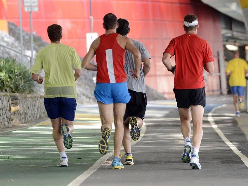 A survey shows 36 per cent of Aussies plan to improve their fitness regime in 2024. (Dan Peled/AAP PHOTOS)