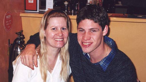 Julie-Ann Finney with her son Dave. Picture: Supplied