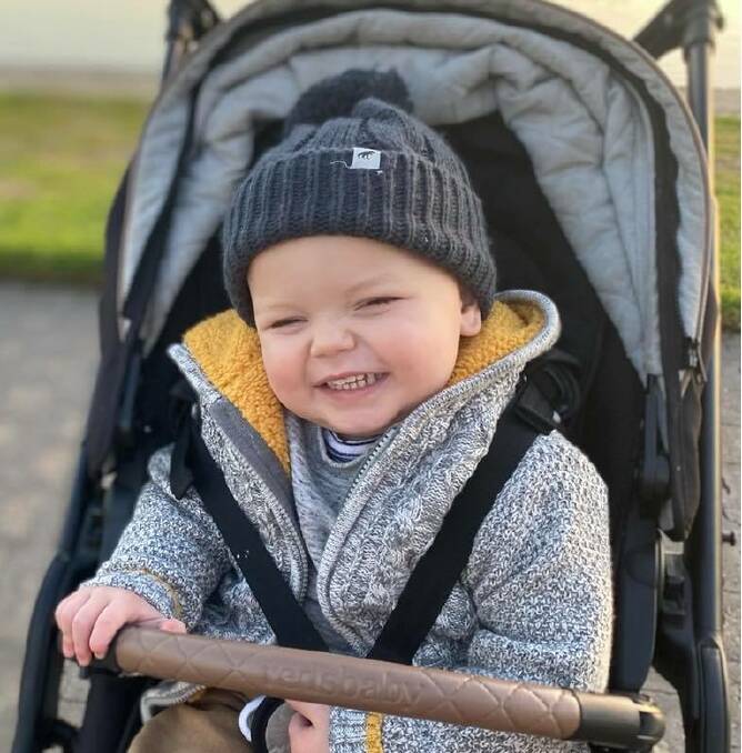 BATTLER: Oscar Noye, aged two years, is battling leukaemia but he has people from around the country in his corner. Photo: Supplied.