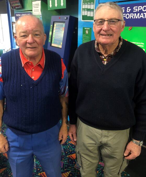 WIN: Leeton Soldiers Club's Peter Evans and Len Clare were declared winners after a countback. 