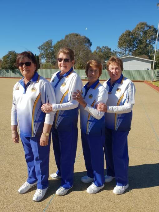 WIN: Leeton and District bowlers Jean Leighton, Judy Heness, Dot Semmler and Elaine Sullivan claimed the Regional 4s championships.