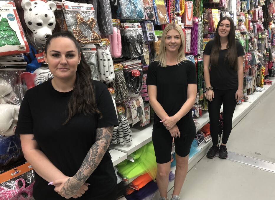 NEW STORE: Bargain Buys managers Danielle Bernardi, Catherine Carver and Cloye Ford will open a new variety store where Target Country used to be.