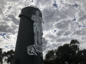 PRIDE OF PLACE: The 15 metre tall soldier resting arms at Whitton. PHOTO: Declan Rurenga