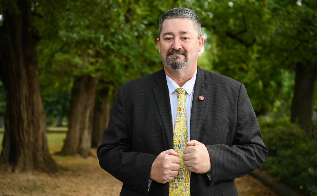 BRING IT ON: Albury councillor Darren Cameron will run as the ALP's candidate for Farrer in the federal election. PHOTO: Mark Jesser