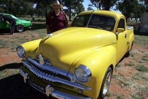 BILL Cross from the Temora Antique Motor Club was the winner of the Barellan show and shine at the town's annual swap meet last Sunday.